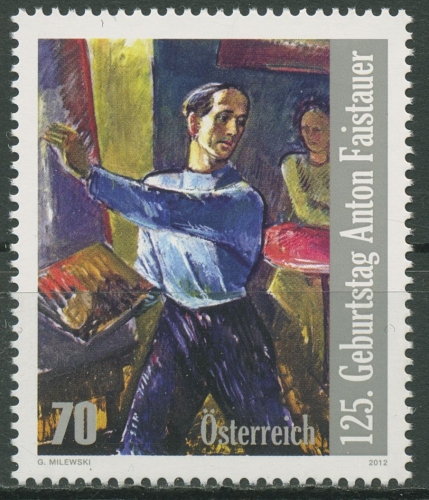 Österreich 2012 Maler Anton Feistauer 3000 postfrisch