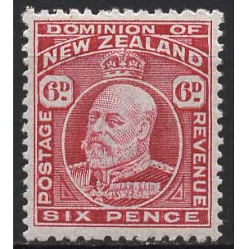 Neuseeland 1909 König Edward VII 128 A mit Falz