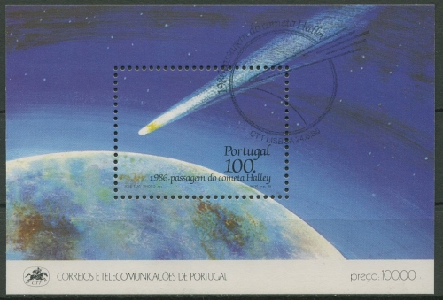 Portugal 1986 Halleyscher Komet Block 51 gestempelt (C91078)