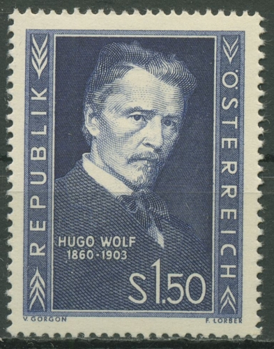 Österreich 1953 Komponist Hugo Wolf 981 postfrisch