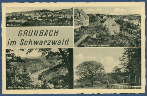 Grunbach im Schwarzwald Schönblickstraße Sieben Eichen, ungebraucht (AK3826)