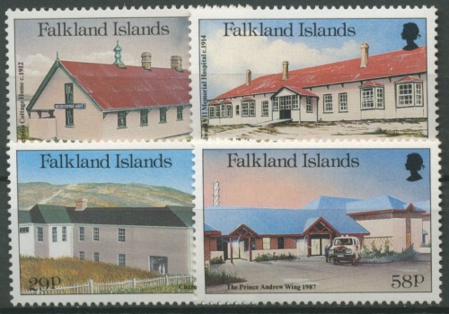 Falkland 1987 Krankenhäuser und Pflegeheime 472/75 postfrisch