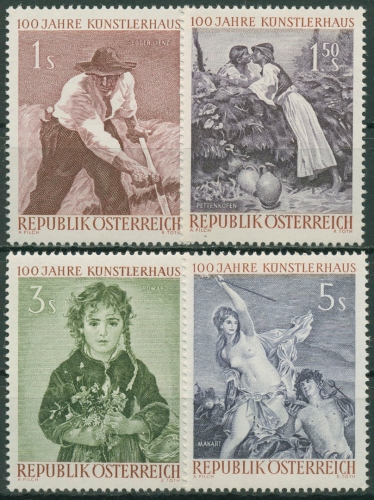Österreich 1961 Bildende Kunst Künstlerhaus Wien 1087/90 postfrisch