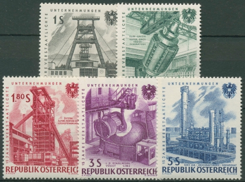 Österreich 1961 Unternehmen Industrie 1092/96 postfrisch