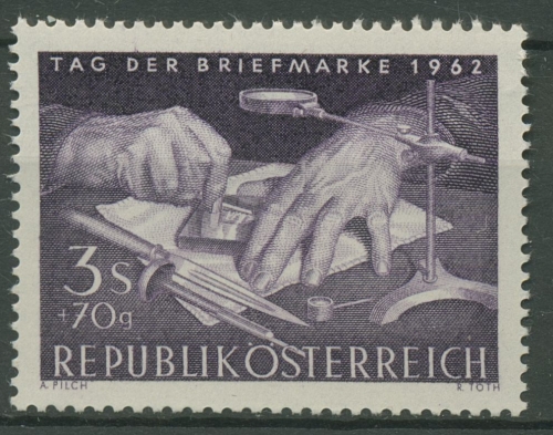Österreich 1962 Tag der Briefmarke Markenstecher 1127 postfrisch