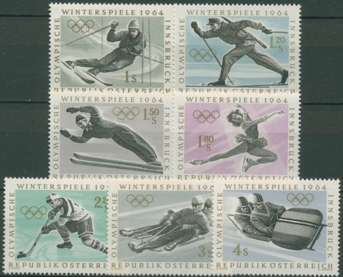 Österreich 1963 Olympia Winterspiele Innsbruck´64 1136/42 postfrisch