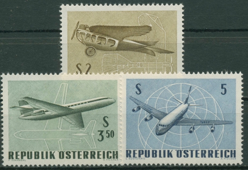 Österreich 1968 Flugpostausstellung IFA Flugzeuge 1262/64 postfrisch