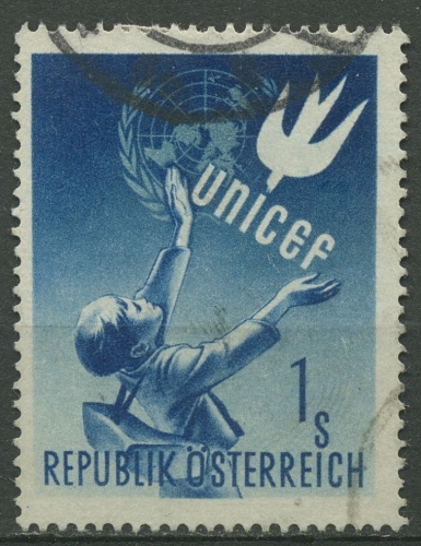Österreich 1949 Kinderhilfswerk UNICEF Friedenstaube 933 gestempelt