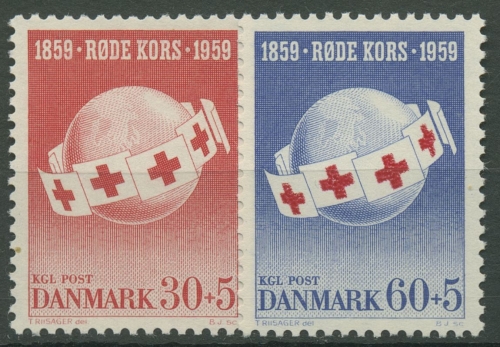 Dänemark 1959 Rotes Kreuz 375/76 postfrisch