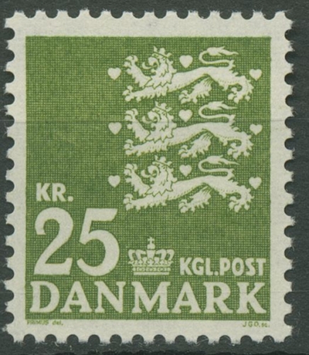 Dänemark 1962 Kleines Reichswappen 399 x postfrisch