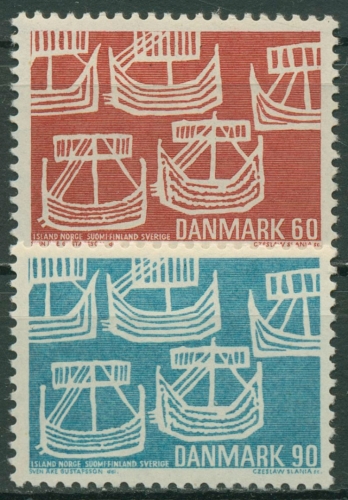 Dänemark 1969 NORDEN Postverwaltung Segelboote 475/76 postfrisch
