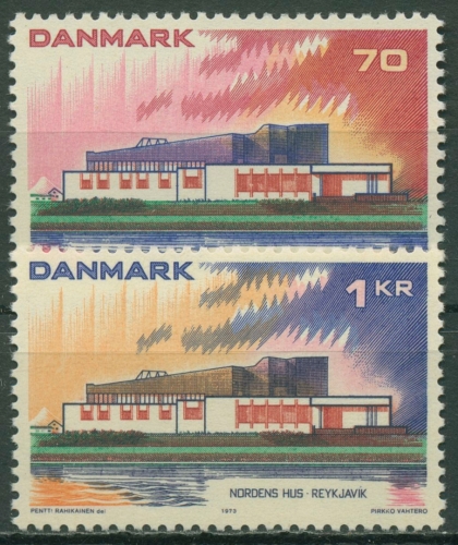 Dänemark 1973 NORDEN Haus des Nordens Reykjavik 545/46 postfrisch