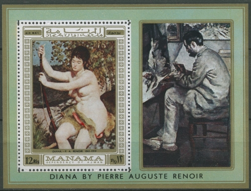 Ajman/Manama 1970 Gemälde Pierre-Auguste Renoir Block 60 A (C96495)