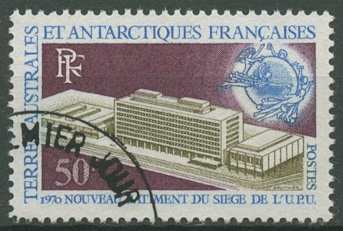 Franz. Antarktis 1970 Neuer Amtssitz des Weltpostvereins UPU 57 gestempelt