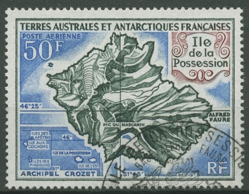 Franz. Antarktis 1970 Possesioninsel im Crozet-Archipel 58 gestempelt
