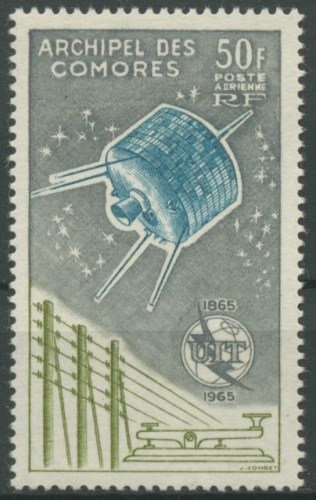 Komoren 1965 Internationale Fernmeldeunion Satellit 67 postfrisch