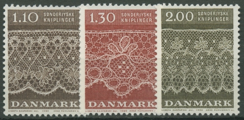 Dänemark 1980 Klöppelspitzen 715/17 postfrisch