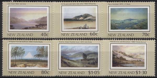 Neuseeland 1988 Kulturerbe Neuseelands Das Land Gemälde 1041/46 postfrisch