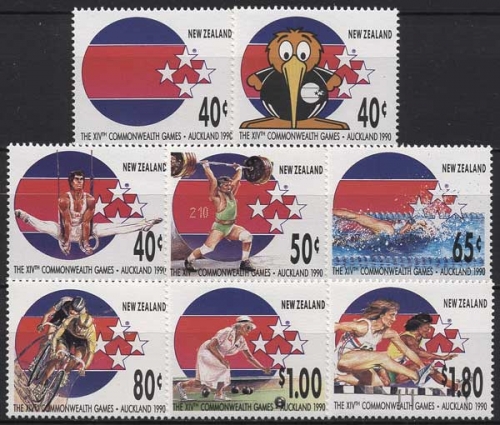 Neuseeland 1989 Commonwealth-Spiele Bowling Rad Turnen 1094/01 postfrisch