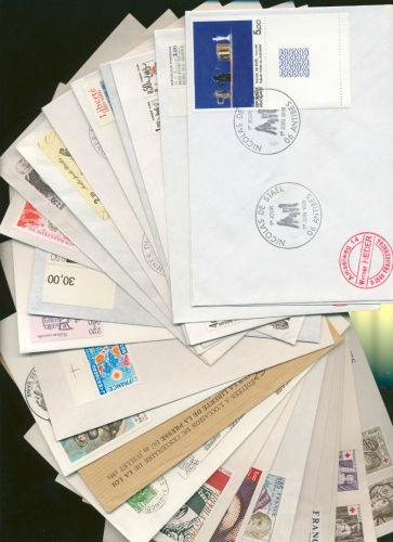 Frankreich 1976/85 25 Belege mit SST oder FDC (XL5424)