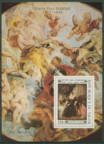 Niger 1978 Gemälde von Rubens 610 B Block postfrisch, ungezähnt (C29389)