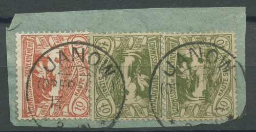 Oberschlesien, JANOW (OBERSCHL.) KOS auf Briefstück