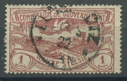 Oberschlesien, LENSCHÜTZ K1 auf 1 Mk