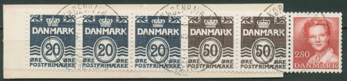Dänemark 1985 Ziffern/Königin Markenheftchen MH 34 gestempelt (C96576)