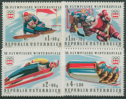 Österreich 1975 Olympia Winterspiele Innsbruck´76 1479/82 postfrisch