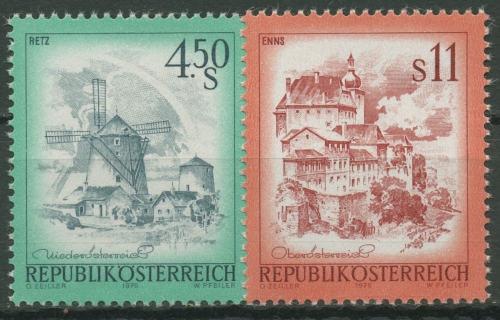 Österreich 1976 Sehenswürdigkeiten Windmühle Retz 1519/20 postfrisch