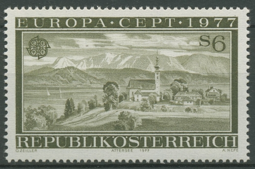 Österreich 1977 Europa CEPT Landschaften Attersee 1553 postfrisch