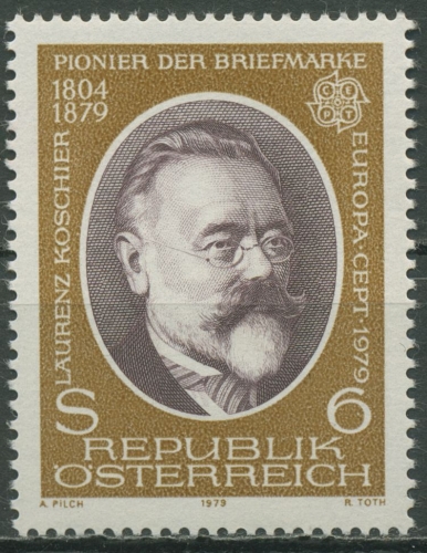 Österreich 1979 Europa CEPT Post-/Fernmeldewesen L.Koschier 1608 postfrisch