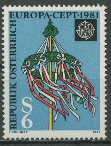 Österreich 1981 Europa CEPT Folklore Maibaum 1671 postfrisch