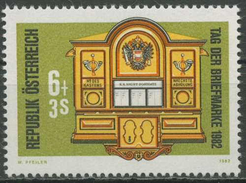 Österreich 1982 Tag der Briefmarke Briefkasten "Mainz-Weber" 1726 postfrisch
