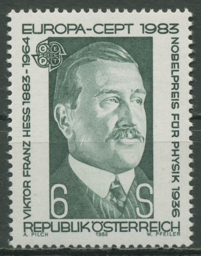 Österreich 1983 Europa CEPT Große Werke Franz Hess Nobelpreis 1743 postfrisch