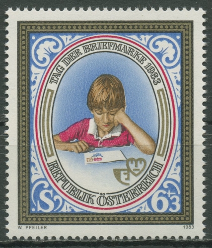 Österreich 1983 Tag der Briefmarke Kind mit Briefkuvert 1756 postfrisch
