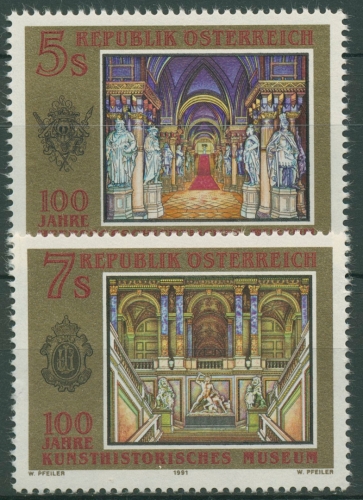 Österreich 1991 Heeresmuseum Kunsthistorisches Museum 2028/29 postfrisch