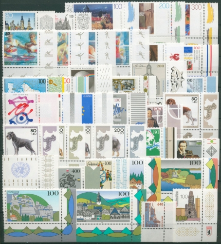 Bund 1995 Eckrandstücke rechts unten komplett aus 10er-Bogen postfrisch (R7148)