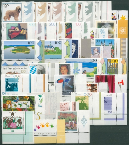 Bund 1996 Eckrandstücke rechts unten komplett aus 10er-Bogen postfrisch (R7152)