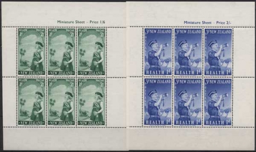 Neuseeland 1958 Gesundheit Jugendorganisation 374/75 K mit Falz (C25824)