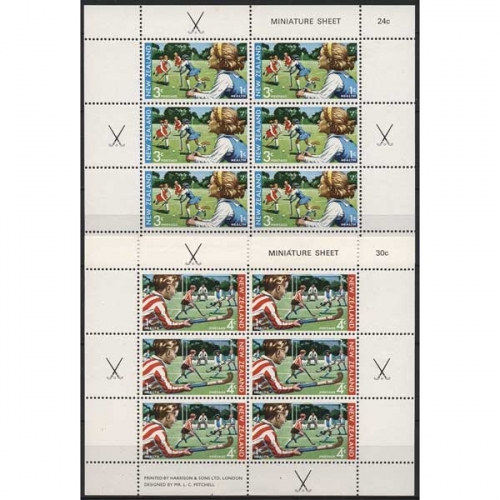 Neuseeland 1971 Gesundheit Sport Hockey 562/63 K postfrisch (C25837)