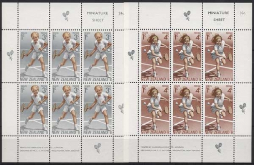 Neuseeland 1972 Gesundheit Sport Tennis 588/89 K postfrisch (C25838)