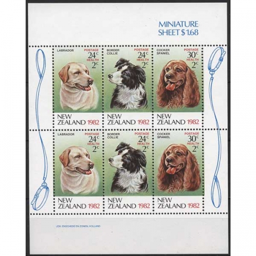 Neuseeland 1982 Gesundheit Hunde Labrador Collie 849/51 C K postfrisch (C25848)