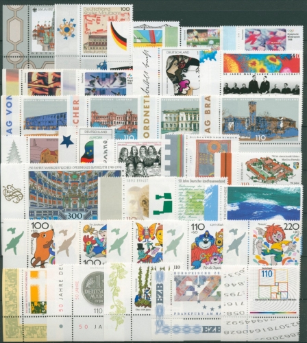 Bund 1998 Eckrandstücke links unten komplett aus 10er-Bogen postfrisch (R7163)