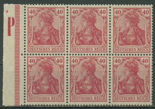 Deutsches Reich 1921 Heftchenblatt Germania H.-Bl. 28 B 1.2 postfrisch