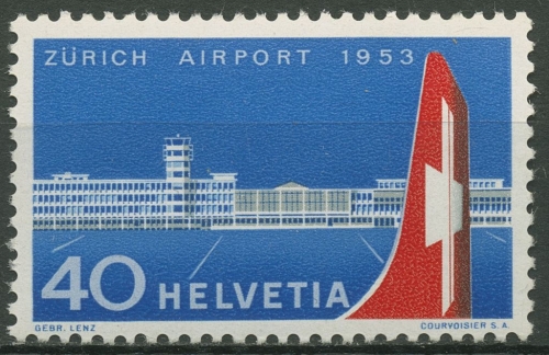 Schweiz 1953 Flughafen Zürich 585 postfrisch