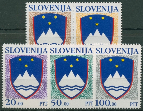 Slowenien 1992 Staatswappen 8/12 postfrisch