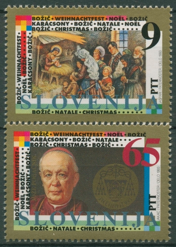 Slowenien 1993 Weihnachten 69/70 postfrisch