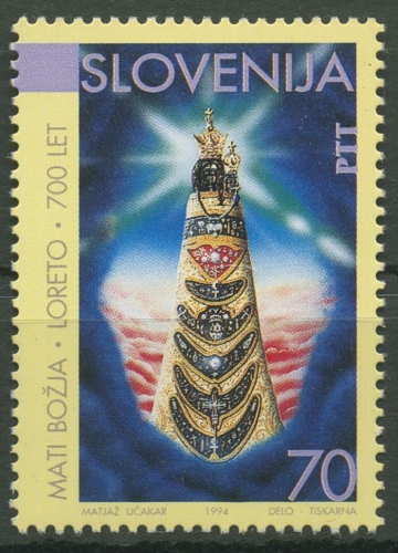 Slowenien 1994 Wallfahrtsstätte Loreto Italien 101 postfrisch