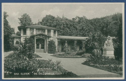 Bad Elster Die Salzquelle, gelaufen 1927 (AK3926)